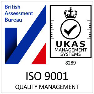 British Assessment Bureau ISO 9001 certified, UKAS accredited